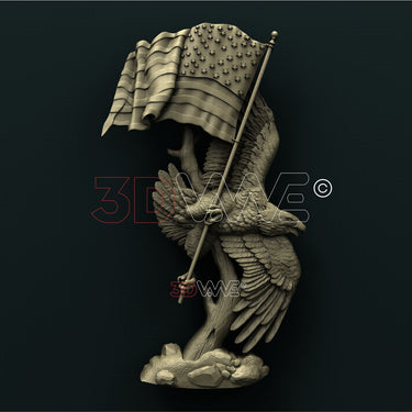 AMERICAN EAGLE 3D STL 3DWave
